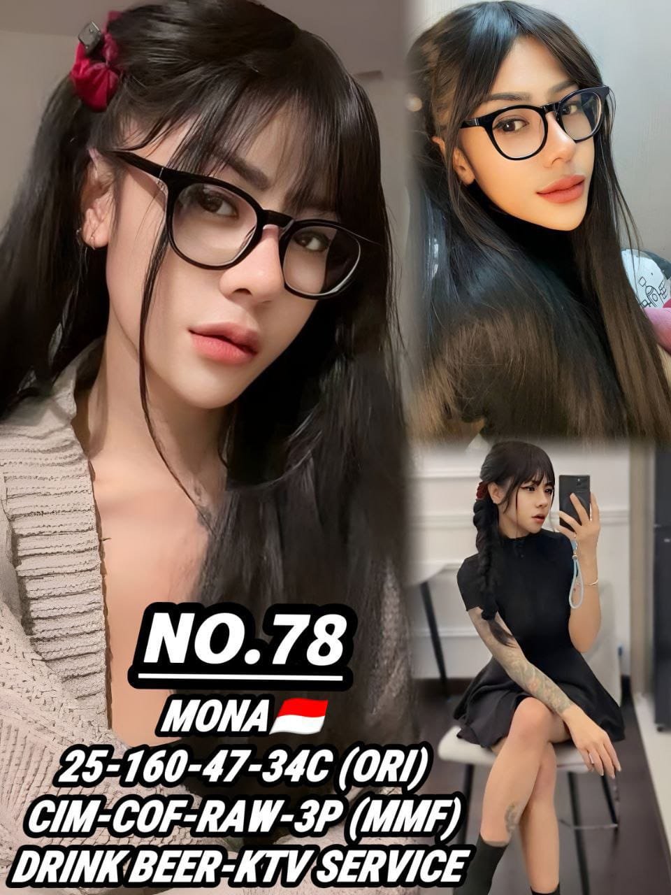 78 Mona JB Escort Girl